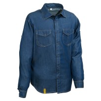 Chemise en jean de travail Cofra Virton 100 % coton V529-0-00