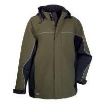 Veste de travail à capuche en Softshell extensible avec poches multiples Cofra Norway V093-0-00
