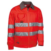 Veste de travail haute visibilité multi-poches Cofra Glarning V550-0-06