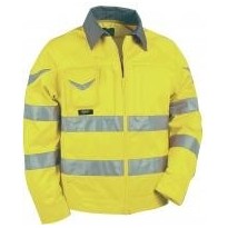 Veste de travail haute visibilité à poches multiples Cofra Warning V018-0-00