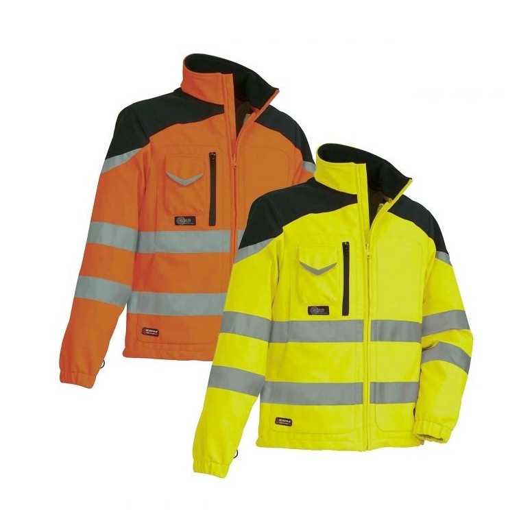Veste de travail haute visibilité en softshell...