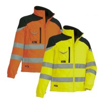 Veste de travail haute visibilité en softshell à poches multiples Cofra Nansen V038-0-00