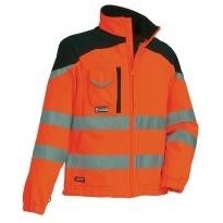 Veste de travail haute visibilité en softshell à poches multiples Cofra Nansen V038-0-00