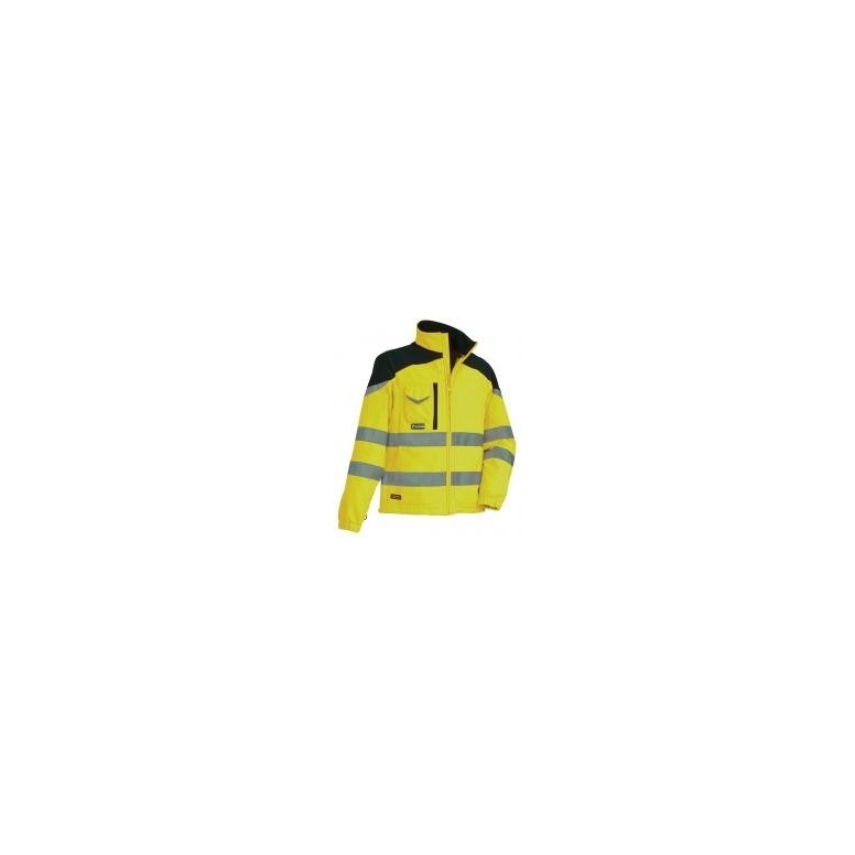 Veste de travail haute visibilité en softshell...