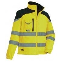 Veste de travail haute visibilité en softshell à poches multiples Cofra Nansen V038-0-00