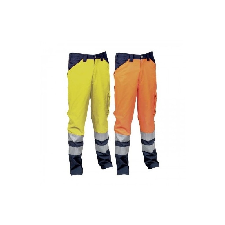 Pantalon de travail haute visibilité à poches...