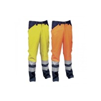 Pantalon de travail haute visibilité à poches multiples Cofra Encke V291-0-03A