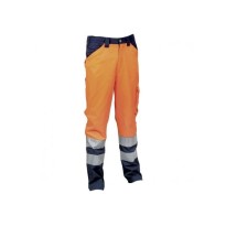 Pantalon de travail haute visibilité à poches multiples Cofra Encke V291-0-03A