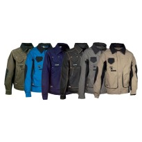 Veste de travail multi-poches Cofra Bruxelles en 100 % coton Canvas V050-0-00