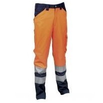 Pantalons de travail haute visibilité à poches multiples Cofra Twinkle V331-0-02
