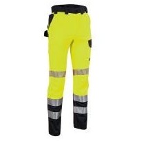 pantalons de travail à haute visibilité extensibles à poches multiples Cofra Guaitire V601-0-02