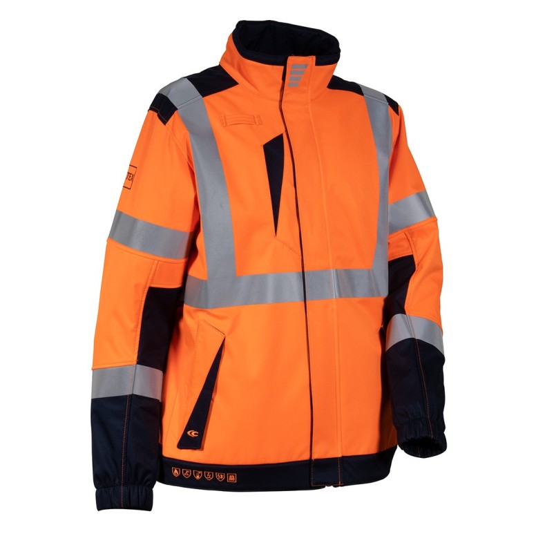 Veste de travail Softshell haute visibilité...