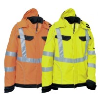 Veste de travail Softshell Haute Visibilité Multipoche Cofra Rivas V079-0-02