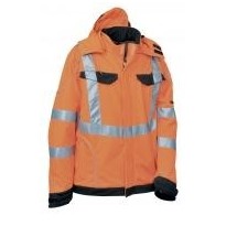 Veste de travail Softshell Haute Visibilité Multipoche Cofra Rivas V079-0-02
