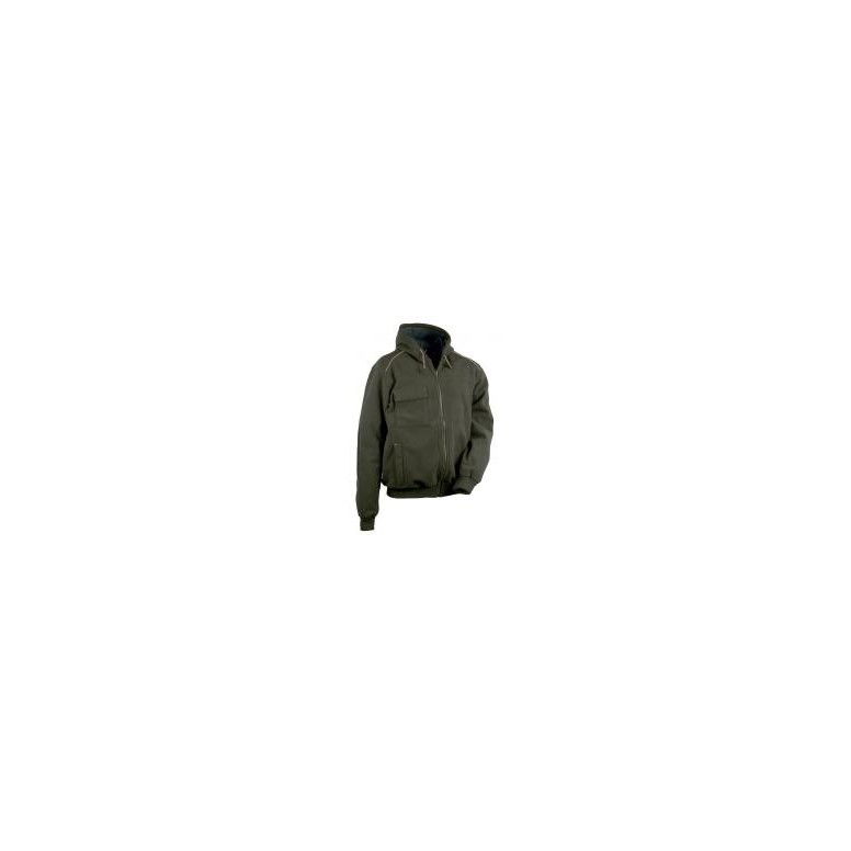 Veste polaire de travail à capuche à poches...