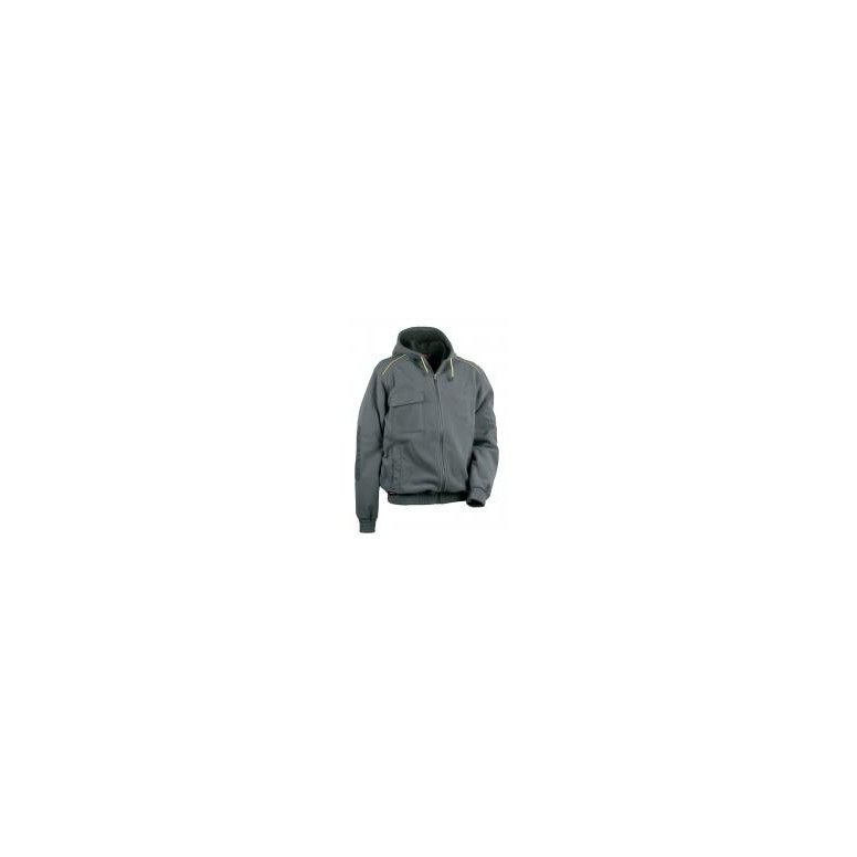 Veste polaire de travail à capuche à poches...