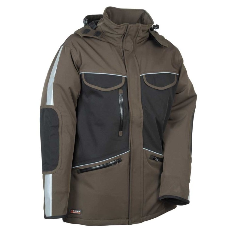 Veste matelassée de travail stretch à poches...