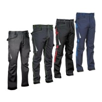 Pantalons de travail extensibles et élastiques à poches multiples Cofra Barrerio V487-0-04