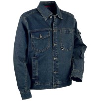 Veste de travail en jean extensible et élastique à poches multiples Cofra Basel V150-0-00