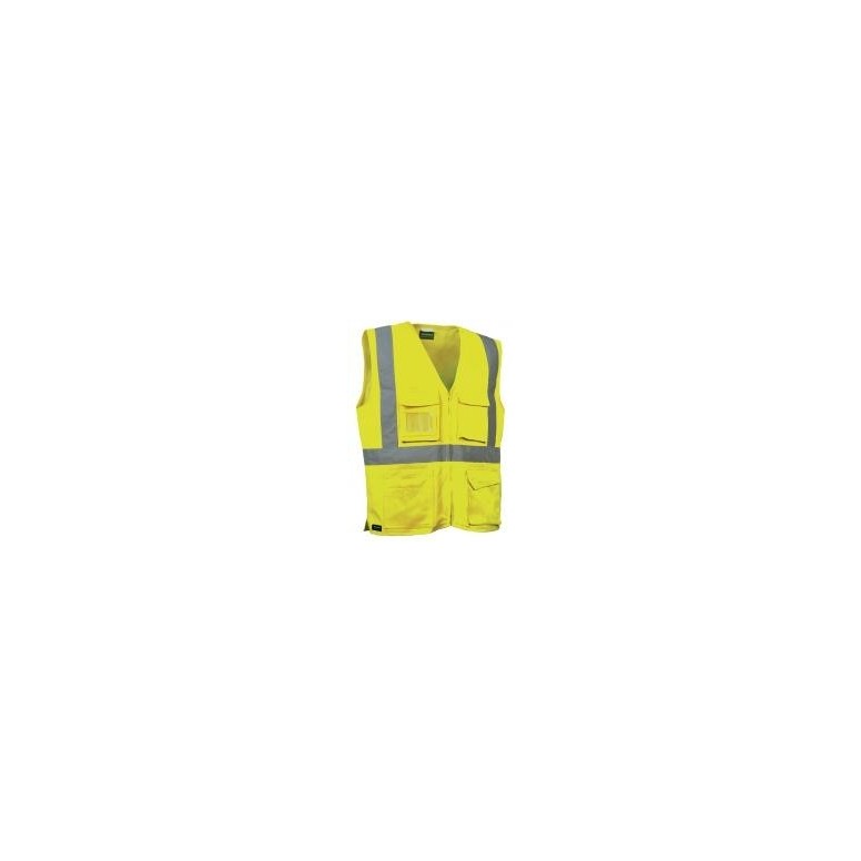 Gilet de travail à haute visibilité à poches...