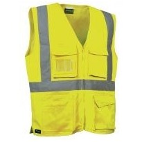 Gilet de travail à haute visibilité à poches multiples Cofra Seki V295-0-00