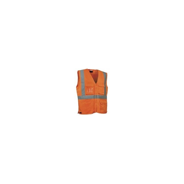 Gilet de travail à haute visibilité à poches...