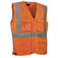 Gilet de travail à haute visibilité à poches multiples Cofra Seki V295-0-00