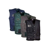 Gilet de travail à poches multiples Cofra Monastir 100% coton V285-0-02