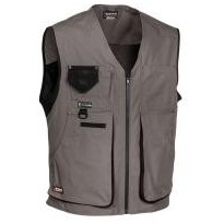 Gilet de travail à poches multiples Cofra Zurich en toile 100% coton V055-0-00