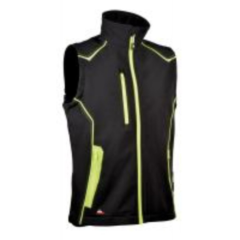 Gilet Softshell de Travail Extensible à Poches...