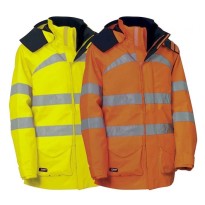 Parka de travail à haute visibilité à poches multiples Cofra Devon V037-0-00