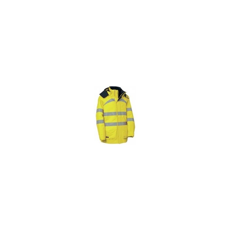 Parka de travail à haute visibilité à poches...