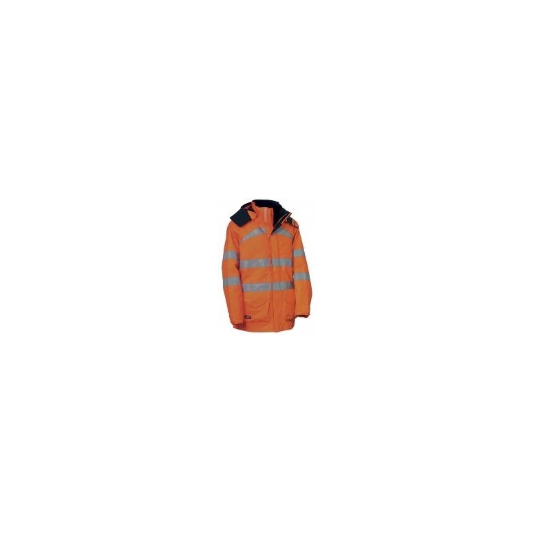 Parka de travail à haute visibilité à poches...