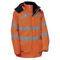 Parka de travail à haute visibilité à poches multiples Cofra Devon V037-0-00