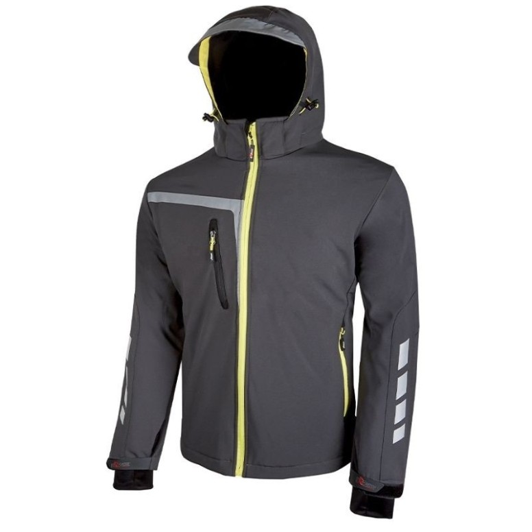 Veste de travail Softshell extensible élastique...
