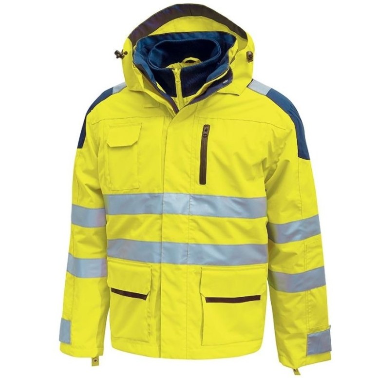 Veste de travail haute visibilité imperméable à...