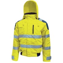 Veste de travail haute visibilité imperméable à poches multiples U-Power Best HL160YF