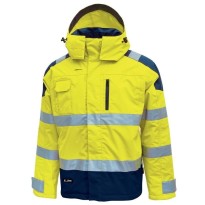 Veste de travail haute visibilité imperméable à poches multiples U-Power Defender HL161YF