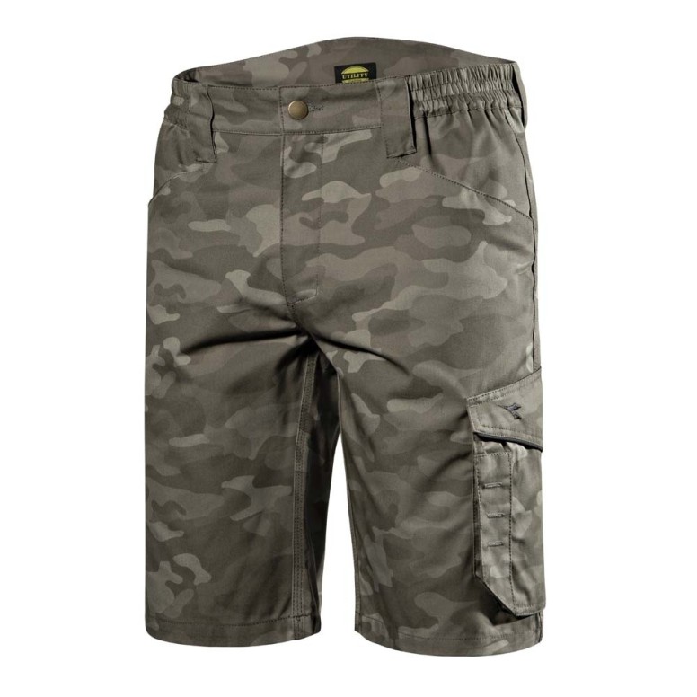 Bermuda de travail Diadora Multipoche Poly Camo...