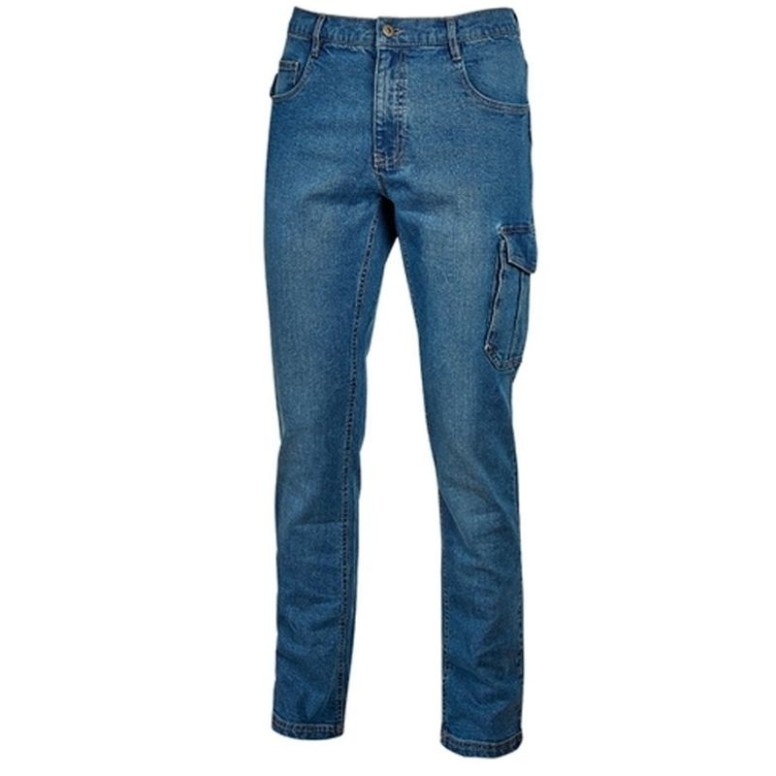 Jeans de travail stretch à poches multiples...
