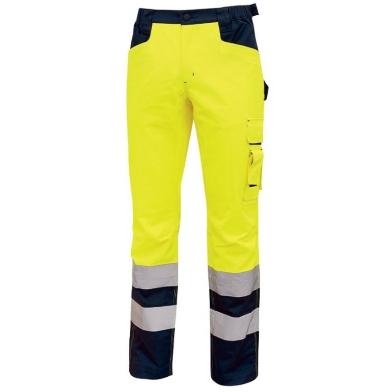 Pantalons de travail haute visibilité à poches...
