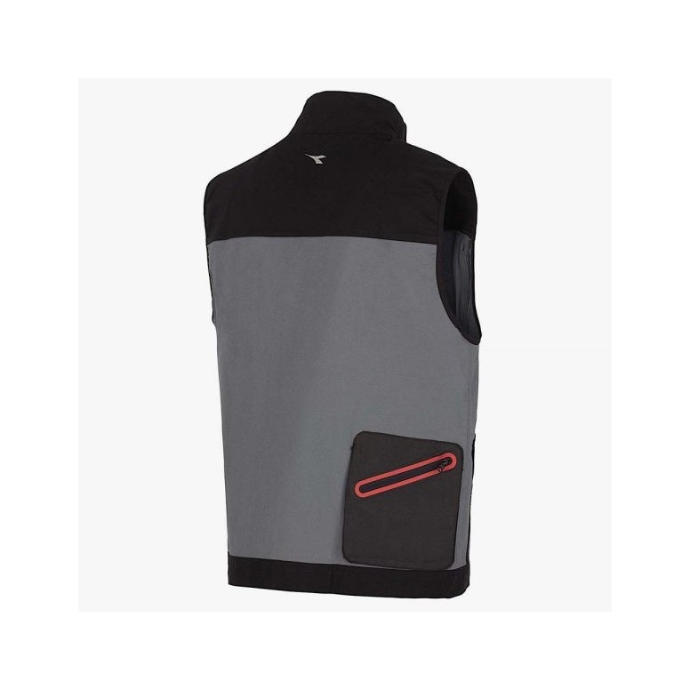 Gilet multi-poches Diadora en coton Canvas...