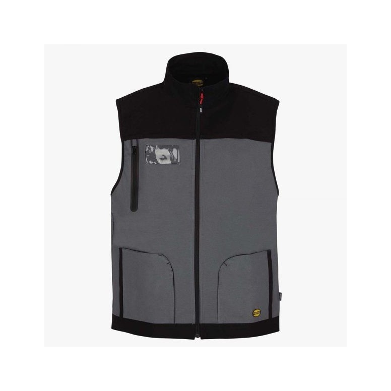 Gilet multi-poches Diadora en coton Canvas...