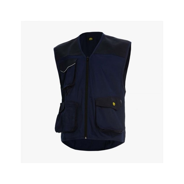 Gilet en twill multi-poches Diadora - Mover...