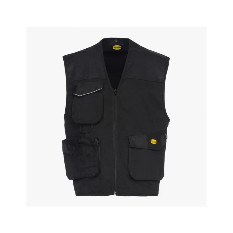 Gilet en twill multi-poches Diadora - Mover...