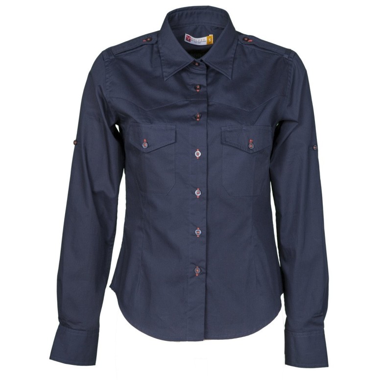Chemise de travail pour femmes en 100 % coton...