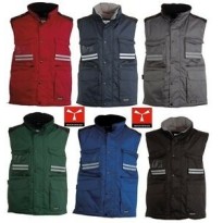 Gilet de travail multi-poches avec intérieur rembourré et...