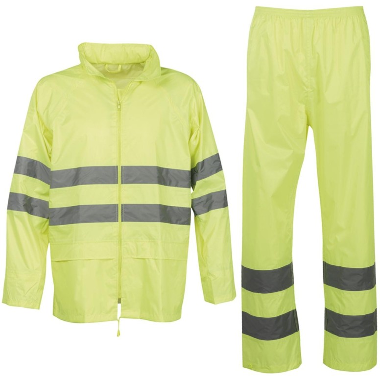 Ensemble de pluie de travail Haute Visibilité à...