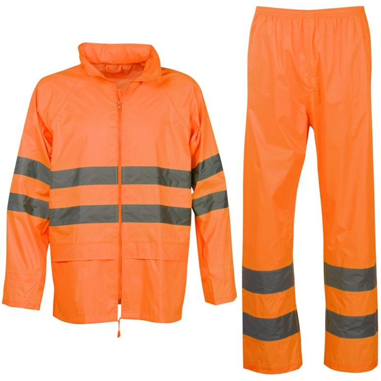 Ensemble de pluie de travail Haute Visibilité à...