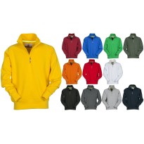 Sweat de travail à demi-zip avec manche et coutures...